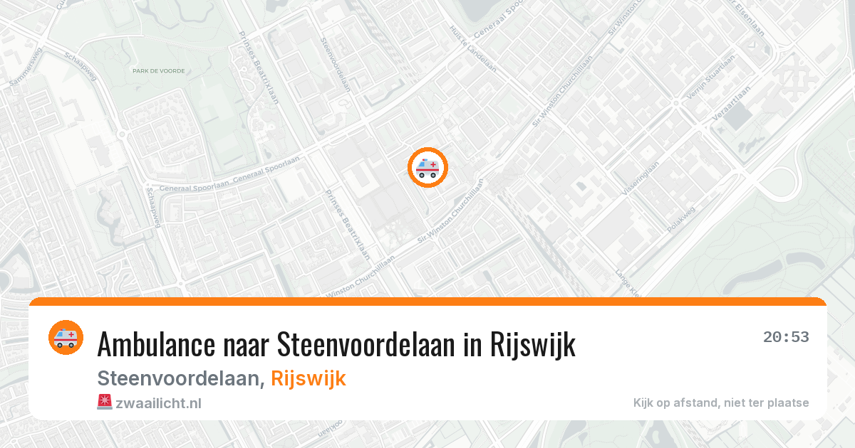 Ambulance naar Steenvoordelaan in Rijswijk — 14 mei 2026