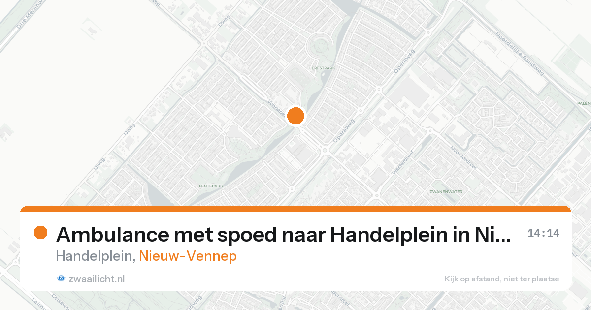 Ambulance met spoed naar Handelplein in Nieuw-Vennep — 21 mei 2026