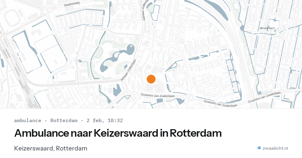 Ambulance naar Keizerswaard in Rotterdam — 2 feb 2026