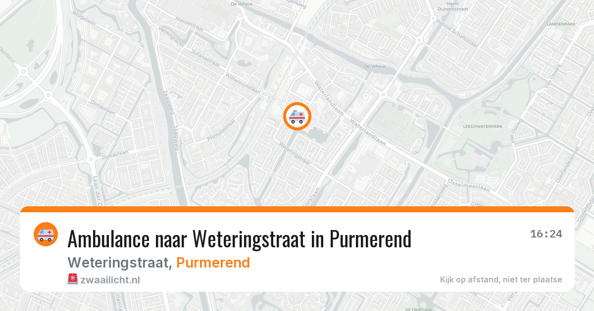 Ambulance naar Weteringstraat in Purmerend — 15 mei 2026