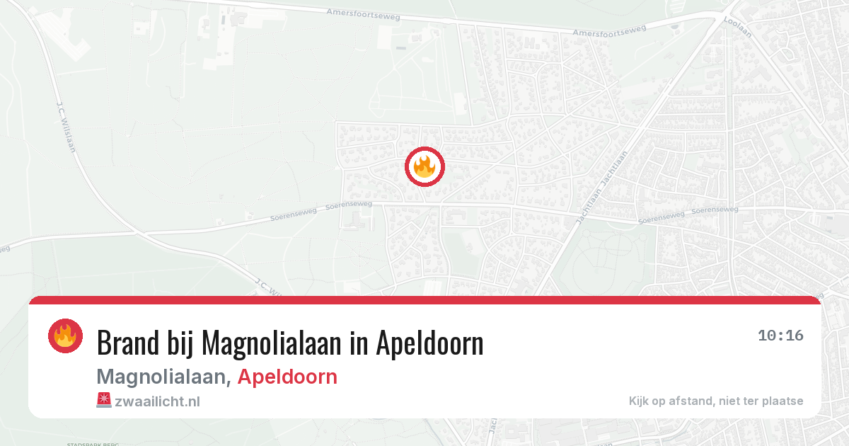 Brand bij Magnolialaan in Apeldoorn — 7 jun 2026