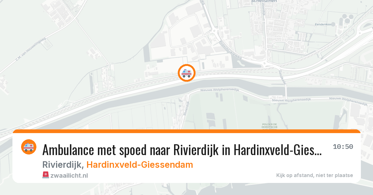 Ambulance met spoed naar Rivierdijk in Hardinxveld-Giessendam — 4 apr 2026