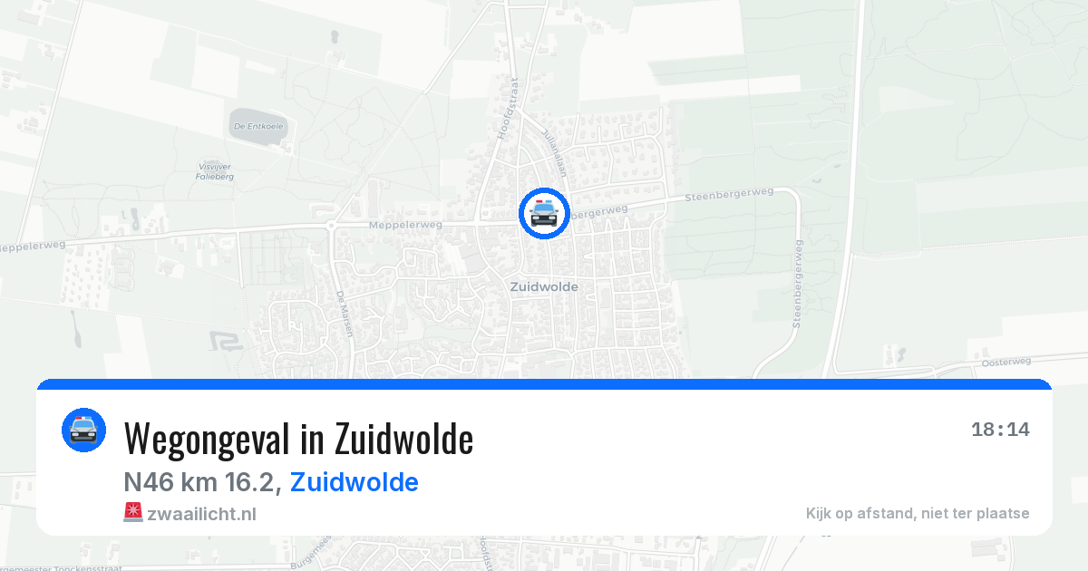 Wegongeval in Zuidwolde — 31 mrt 2026