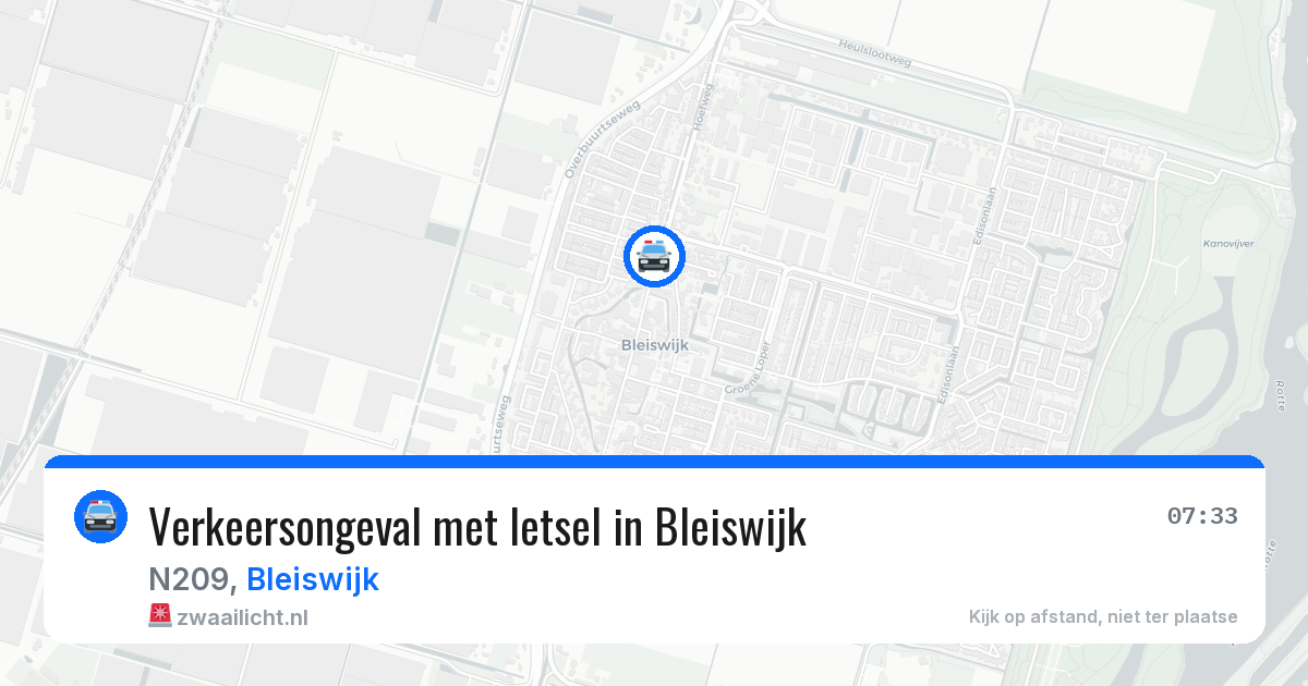 Verkeersongeval met letsel in Bleiswijk — 7 apr 2026