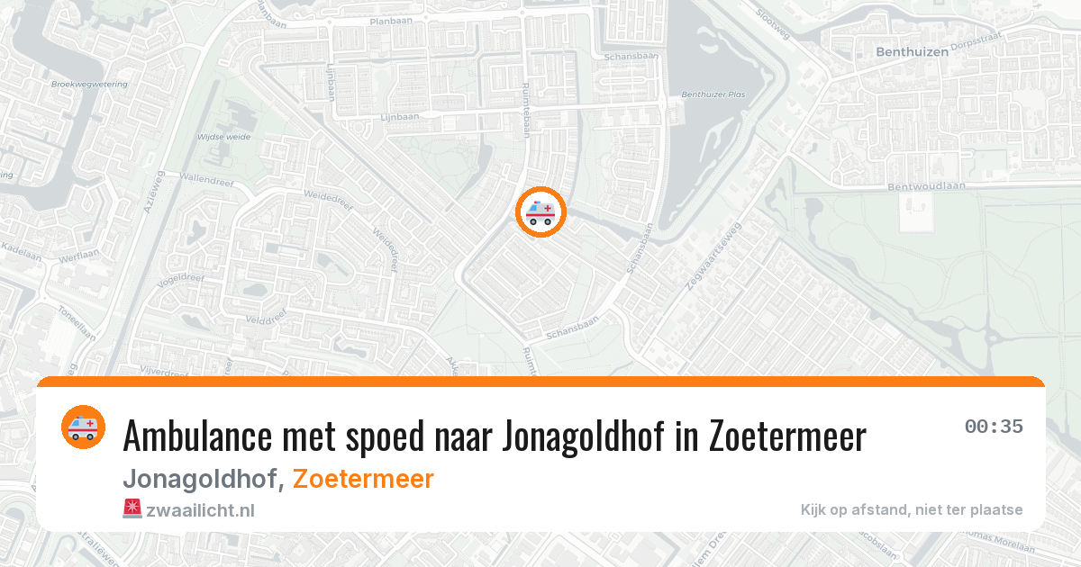 Ambulance met spoed naar Jonagoldhof in Zoetermeer — 28 jan 2026