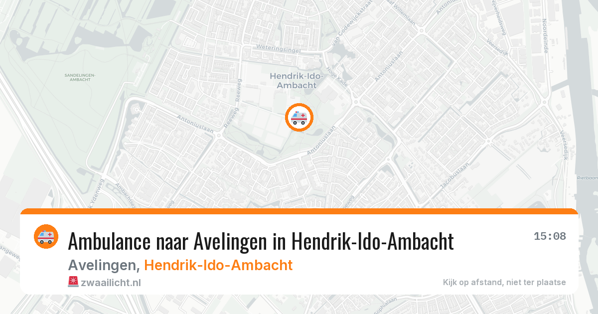 Ambulance naar Avelingen in Hendrik-Ido-Ambacht — 13 mei 2026