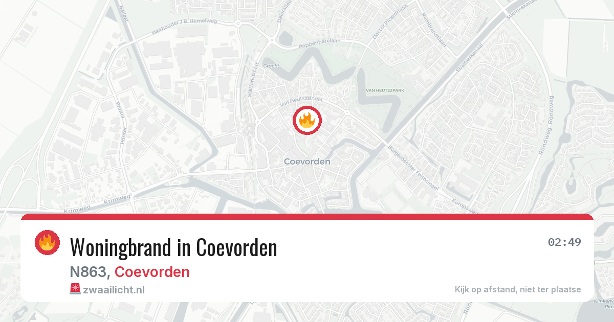 Woningbrand in Coevorden — 19 jun 2026