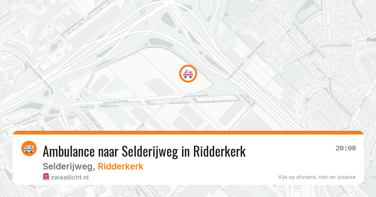 Ambulance naar Selderijweg in Ridderkerk — 14 jul 2026