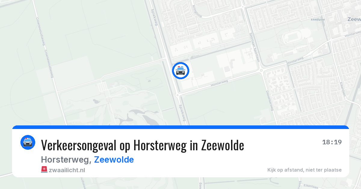 Verkeersongeval op Horsterweg in Zeewolde — 7 aug 2026
