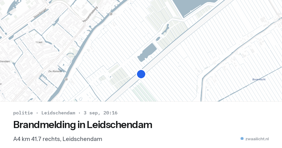 Brandmelding in Leidschendam — 3 sep 2026