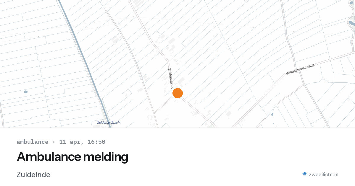 Ambulance melding — 11 apr 2026