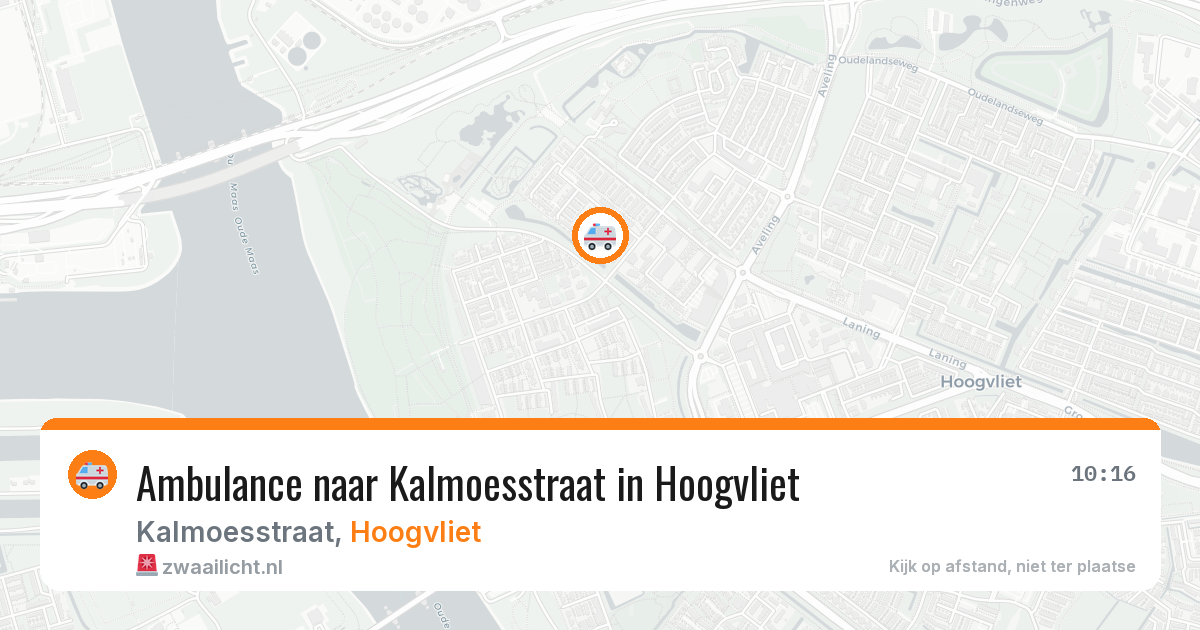 Ambulance naar Kalmoesstraat in Hoogvliet — 28 jul 2026