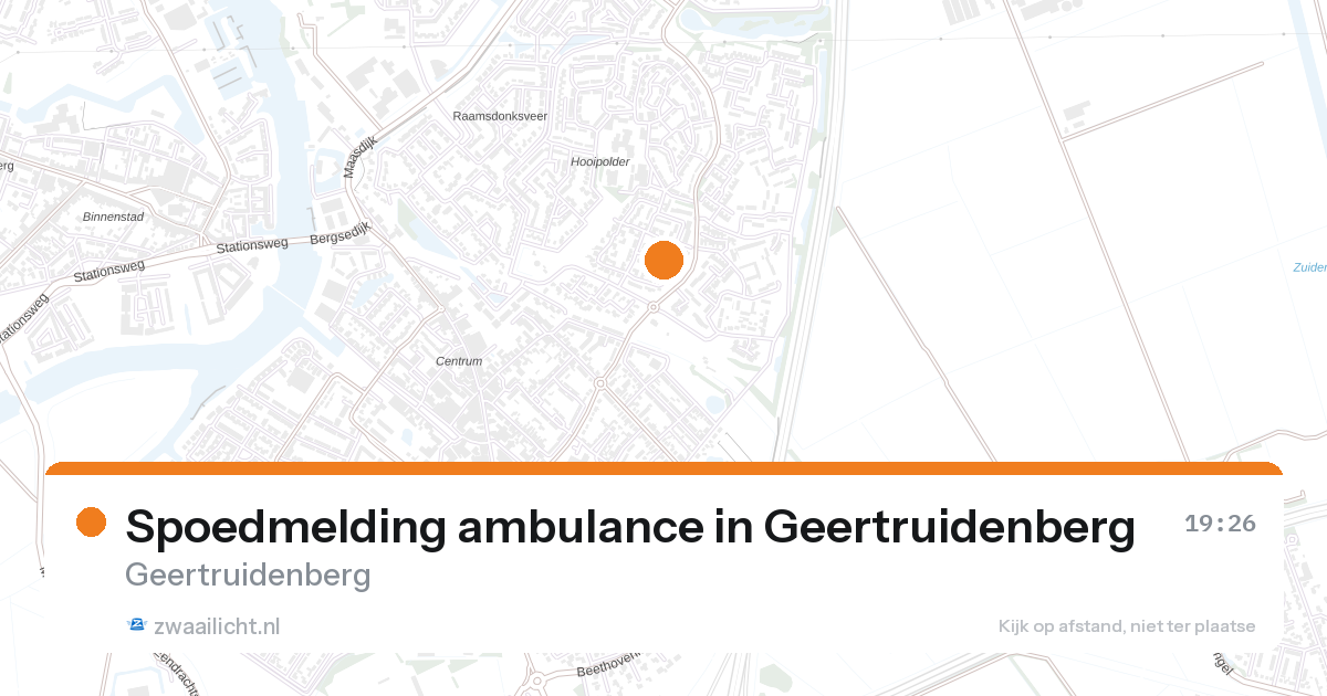 Spoedmelding ambulance in Geertruidenberg — 27 aug 2026