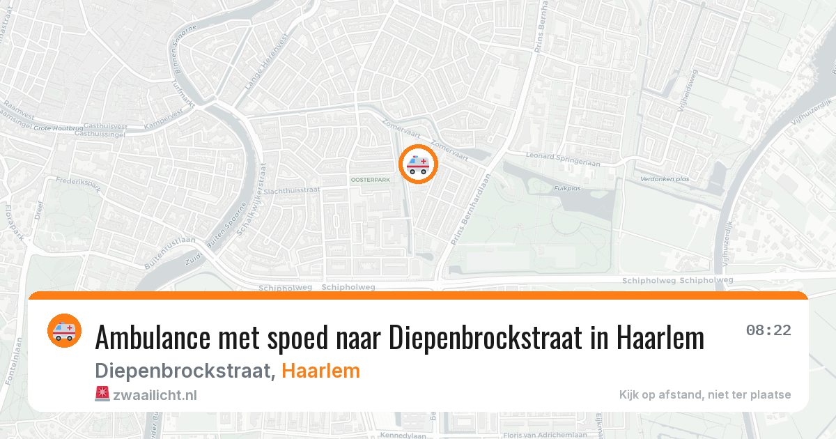 Ambulance met spoed naar Diepenbrockstraat in Haarlem — 1 mei 2026