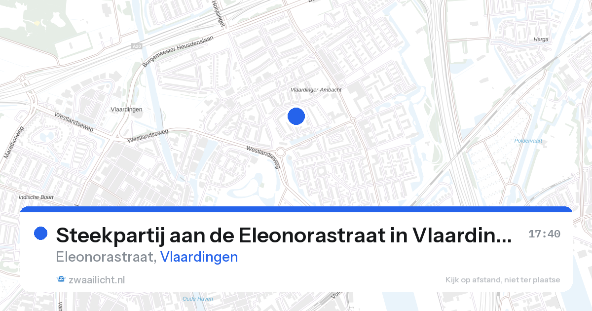 Steekpartij aan de Eleonorastraat in Vlaardingen — 26 feb 2026