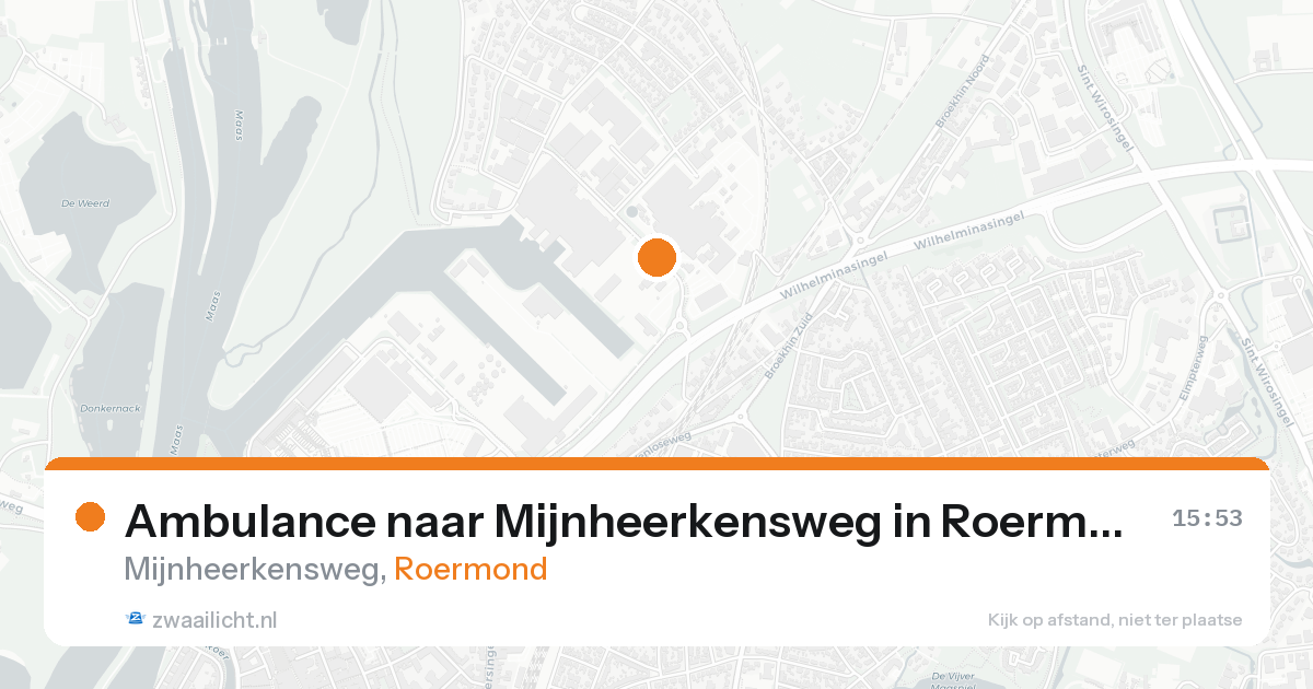 Ambulance naar Mijnheerkensweg in Roermond — 19 aug 2026