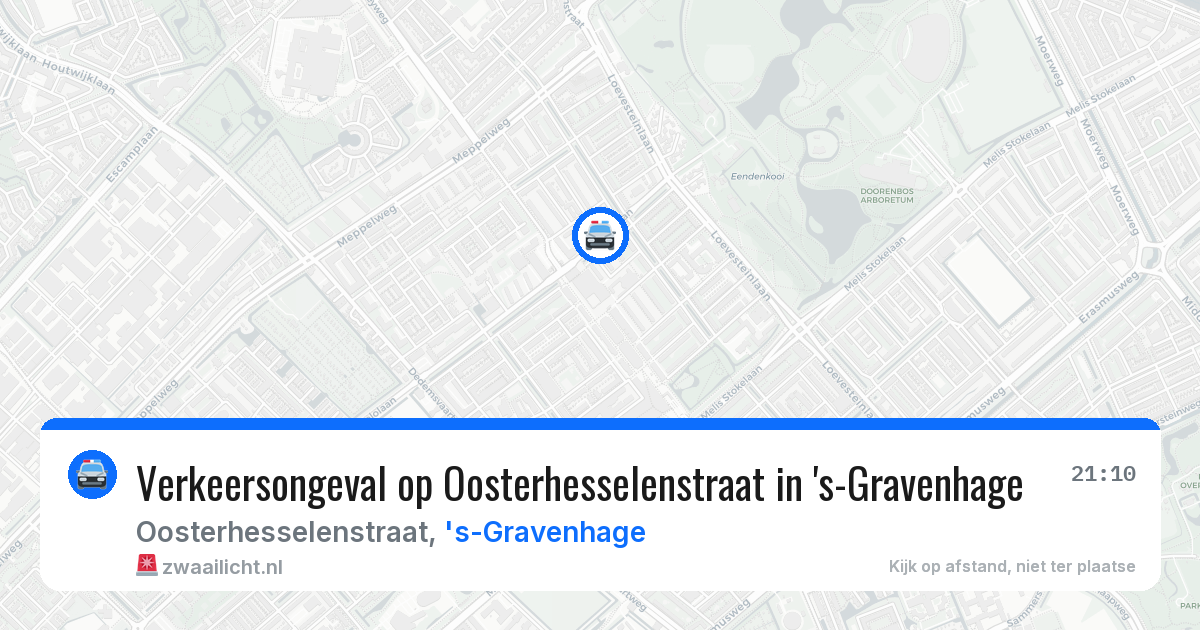 Verkeersongeval op Oosterhesselenstraat in 's-Gravenhage — 26 mrt 2026