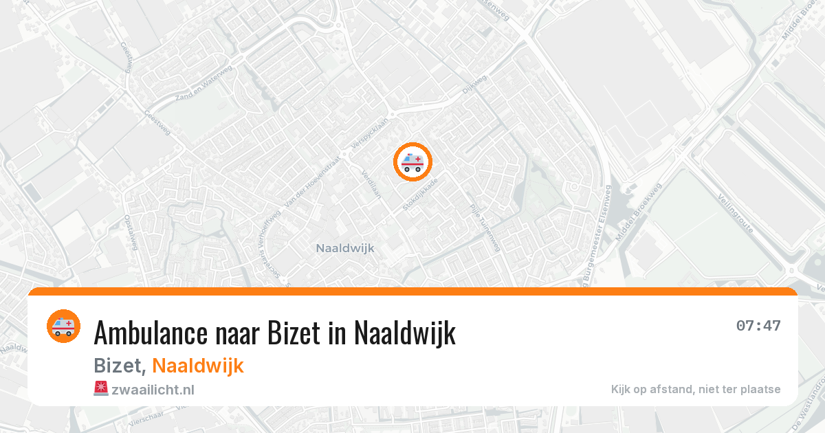 Ambulance naar Bizet in Naaldwijk — 2 jun 2026