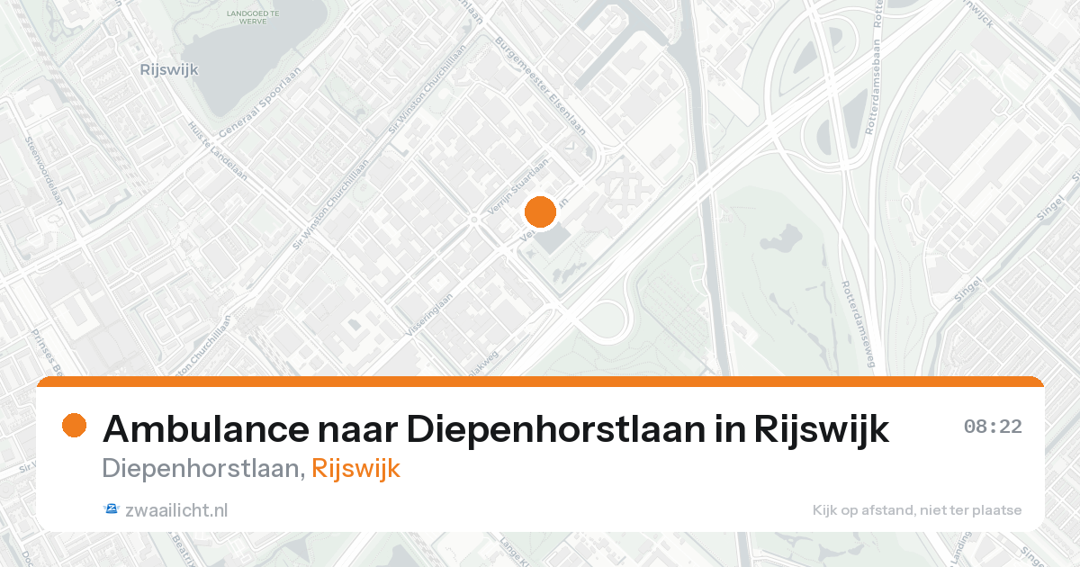 Ambulance naar Diepenhorstlaan in Rijswijk — 30 mrt 2026