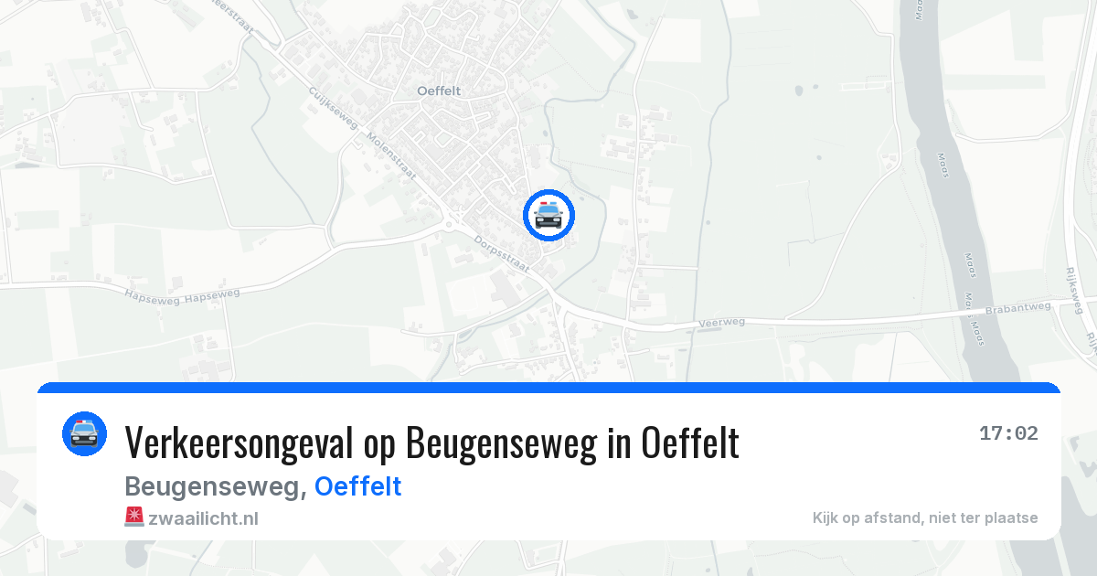 Verkeersongeval op Beugenseweg in Oeffelt — 11 mei 2026