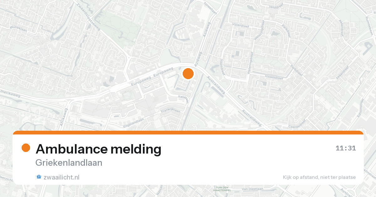 Ambulance melding — 31 jan 2026