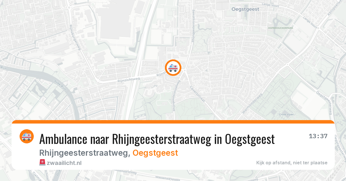 Ambulance naar Rhijngeesterstraatweg in Oegstgeest — 29 jan 2026