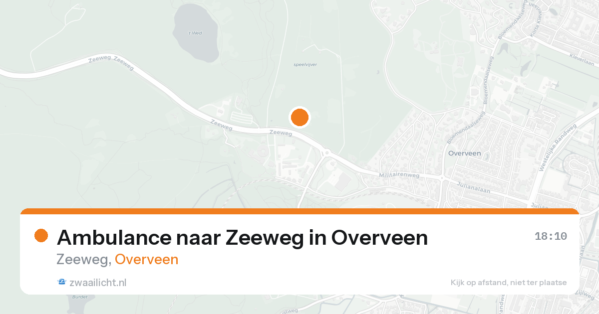 Ambulance naar Zeeweg in Overveen — 22 mei 2026