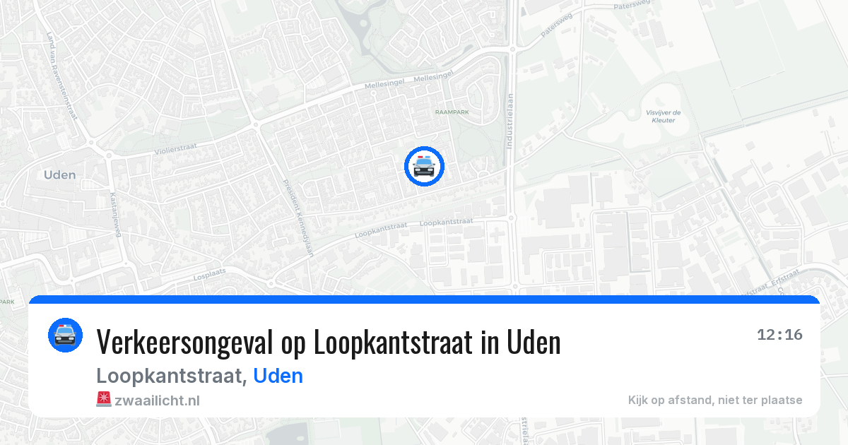 Verkeersongeval op Loopkantstraat in Uden — 19 jun 2026