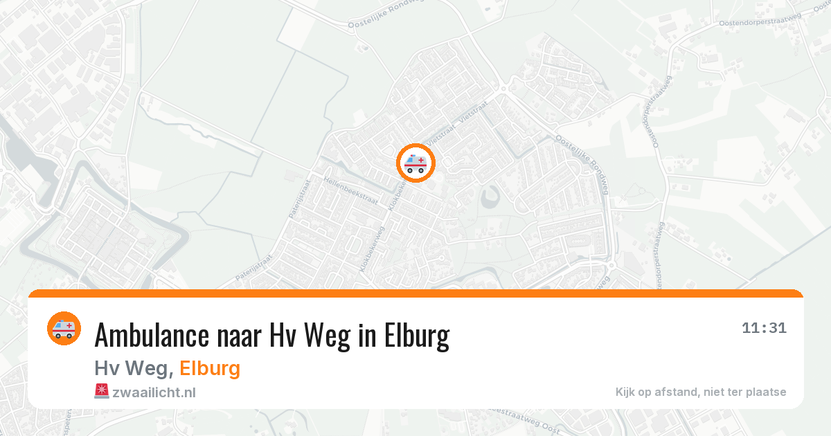 Ambulance naar Hv Weg in Elburg — 28 jul 2026