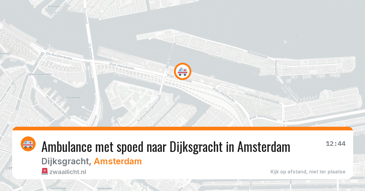 Ambulance met spoed naar Dijksgracht in Amsterdam — 2 mrt 2026