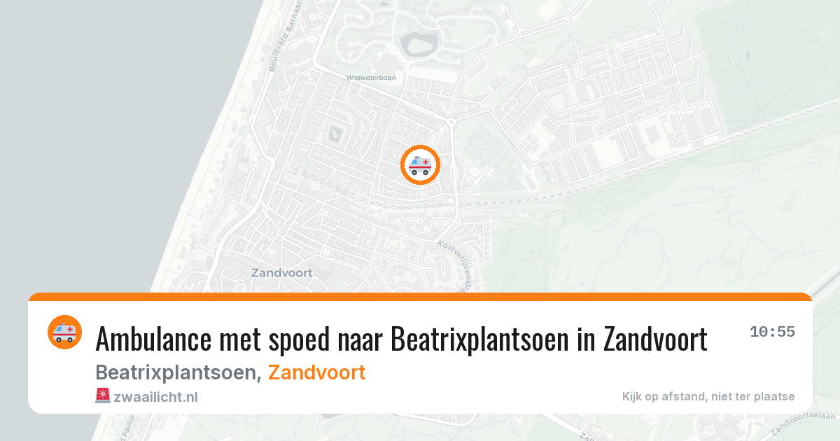 Ambulance met spoed naar Beatrixplantsoen in Zandvoort — 31 jul 2026