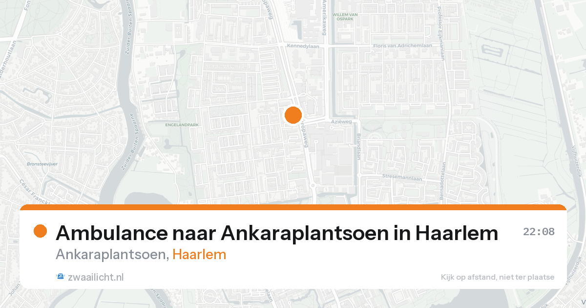 Ambulance naar Ankaraplantsoen in Haarlem — 21 aug 2026
