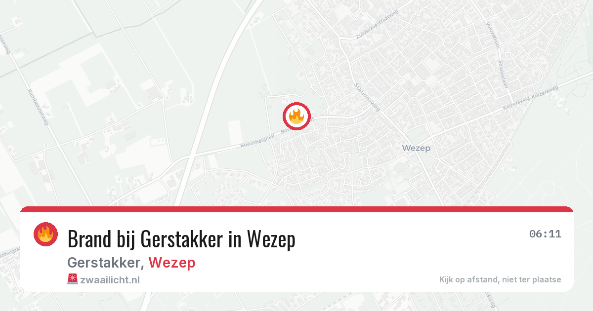 Brand bij Gerstakker in Wezep — 28 jul 2026