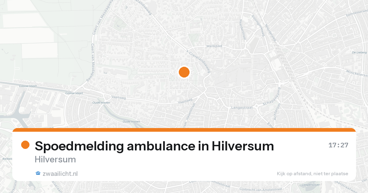 Spoedmelding ambulance in Hilversum — 23 aug 2026