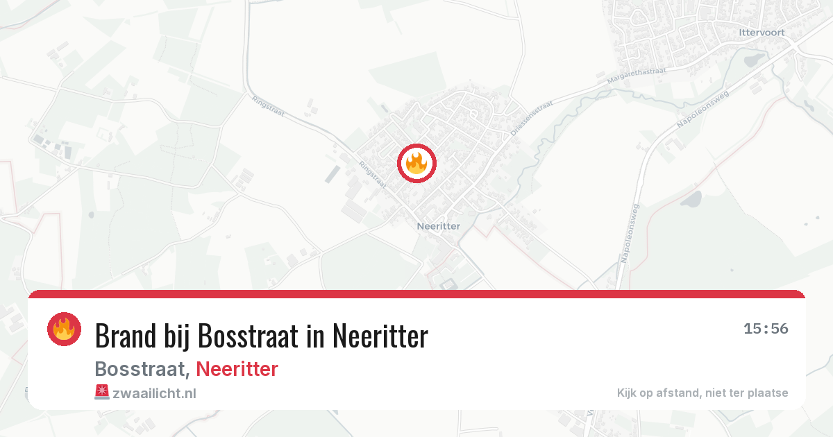 Brand bij Bosstraat in Neeritter — 28 jun 2026