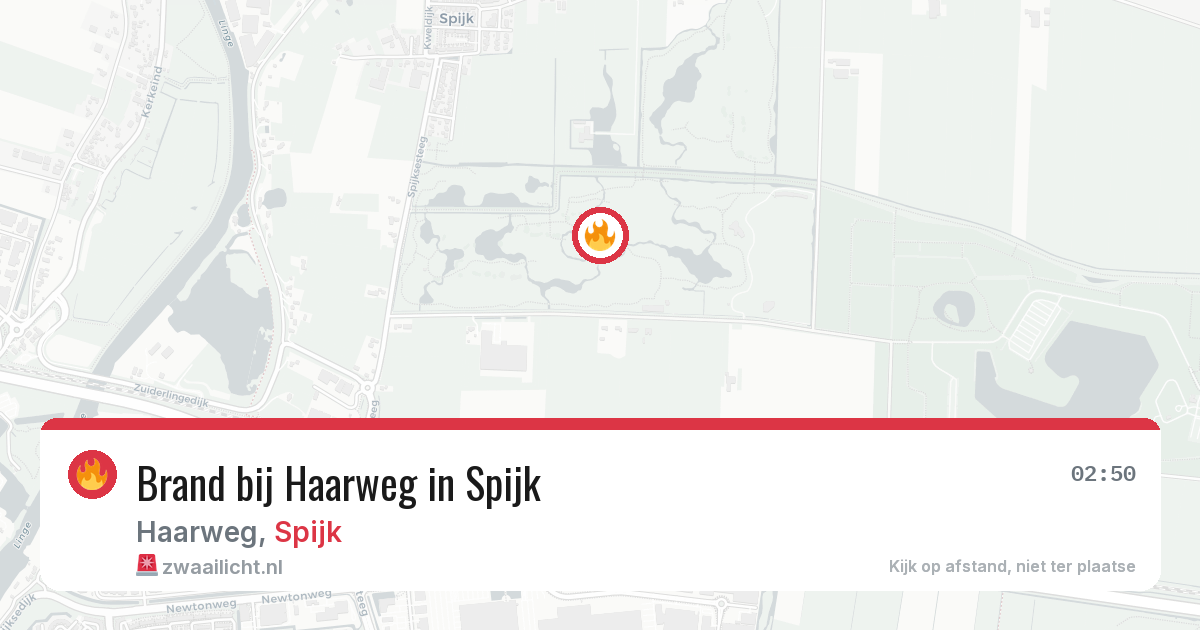 Brand bij Haarweg in Spijk — 30 jul 2026