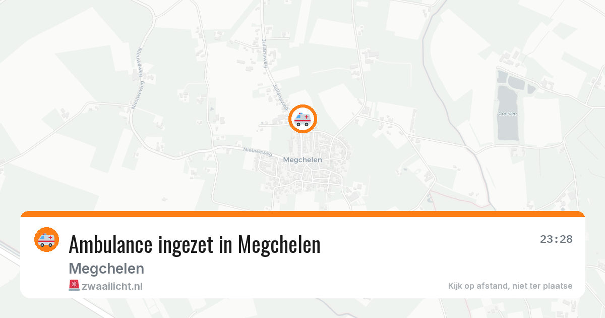 Ambulance ingezet in Megchelen — 17 jun 2026