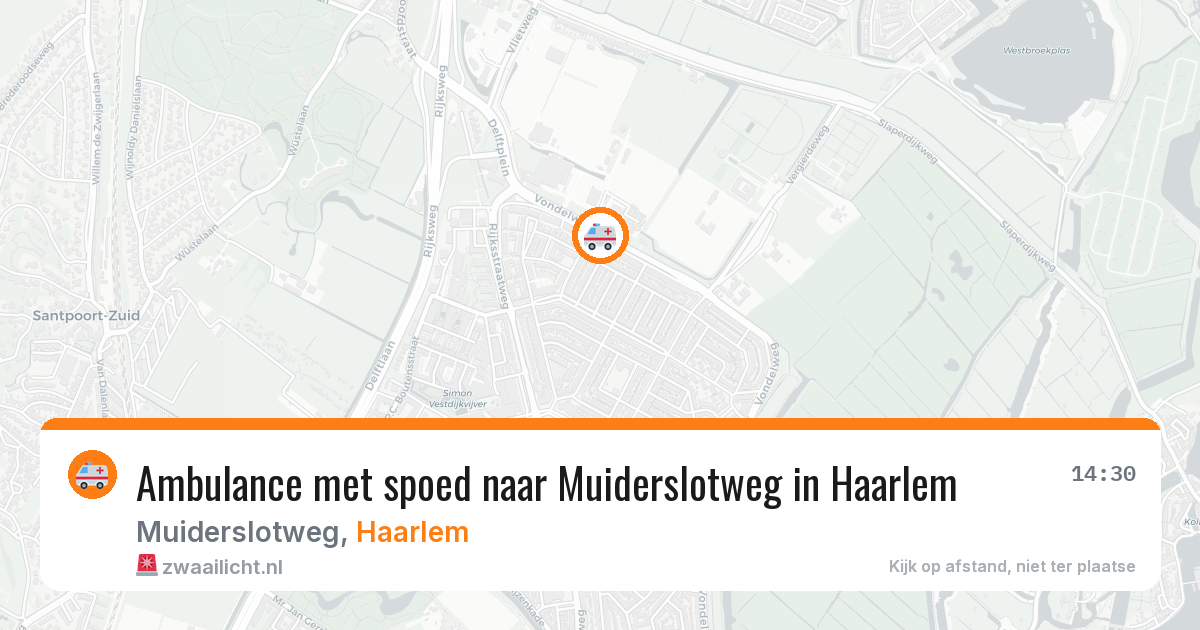 Ambulance met spoed naar Muiderslotweg in Haarlem — 5 jun 2026