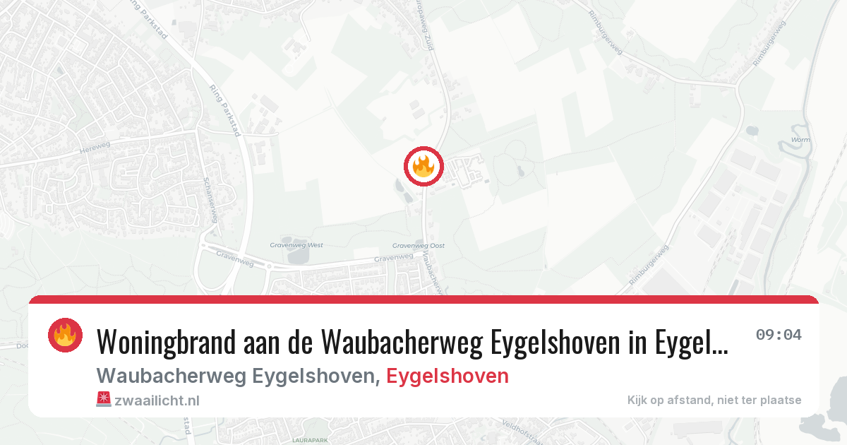 Woningbrand aan de Waubacherweg Eygelshoven in Eygelshoven — 18 jan 2026
