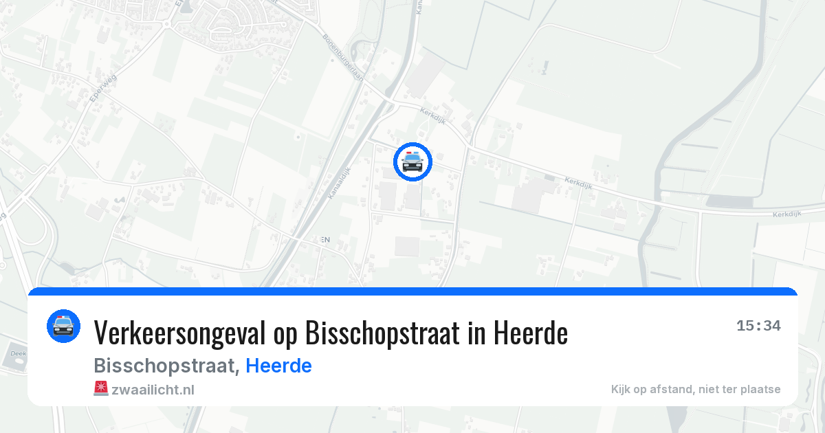 Verkeersongeval op Bisschopstraat in Heerde — 28 jul 2026