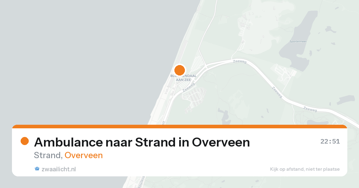 Ambulance naar Strand in Overveen — 5 jun 2026