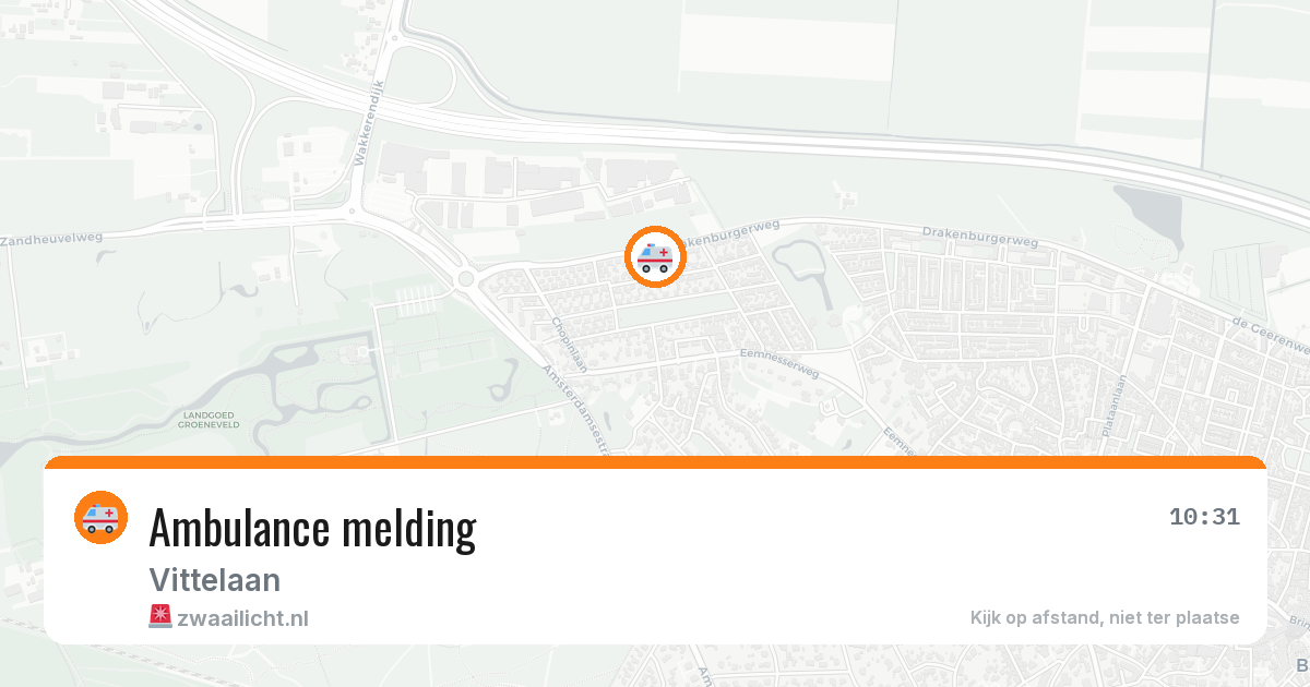 Ambulance melding — 5 jul 2026