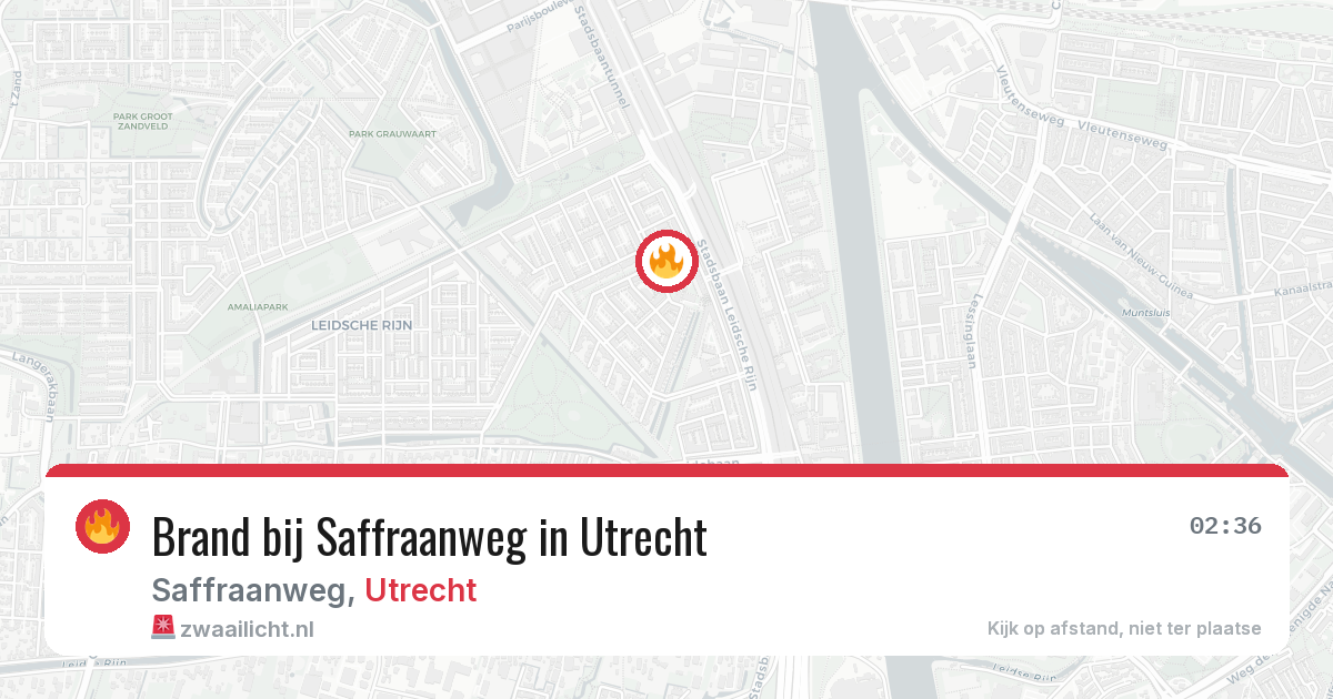 Brand bij Saffraanweg in Utrecht — 21 mei 2026