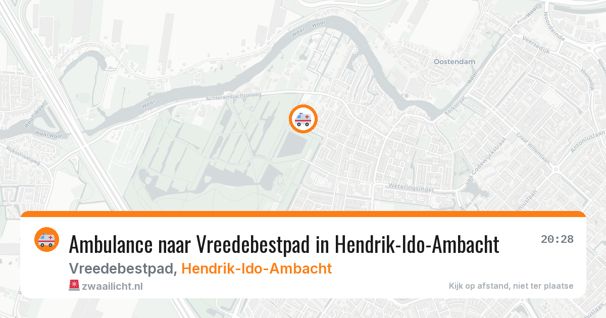 Ambulance naar Vreedebestpad in Hendrik-Ido-Ambacht — 26 mei 2026
