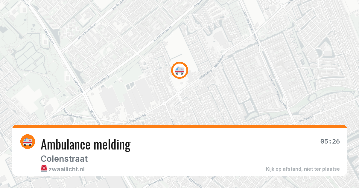 Ambulance melding — 27 mei 2026