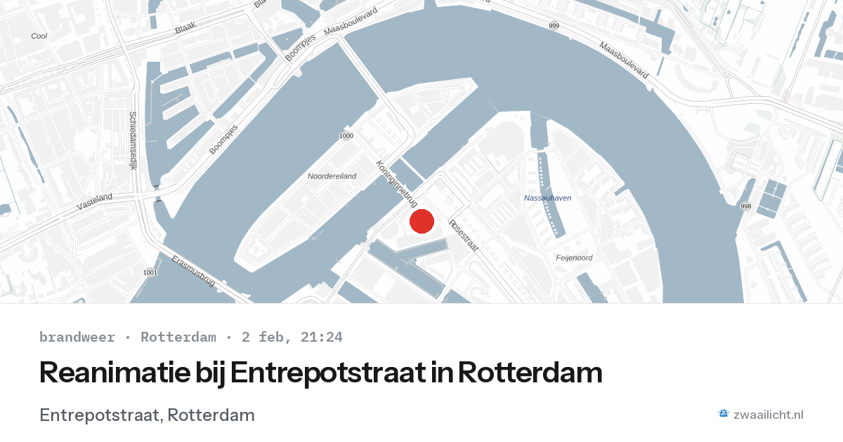 Reanimatie bij Entrepotstraat in Rotterdam — 2 feb 2026