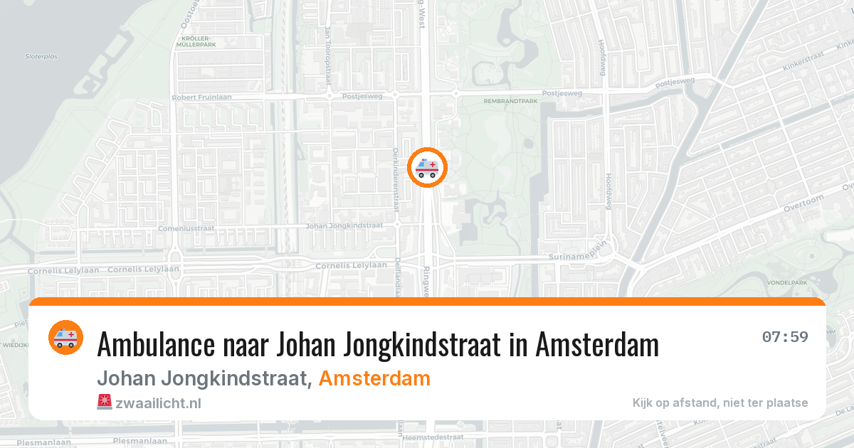 Ambulance naar Johan Jongkindstraat in Amsterdam — 24 mei 2026
