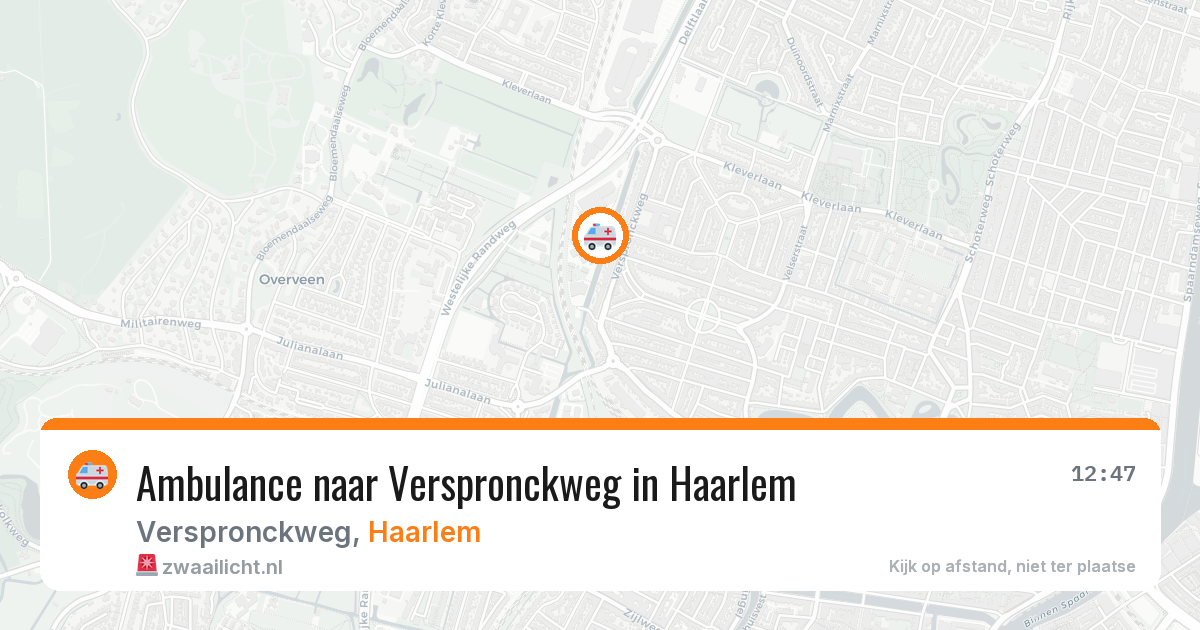 Ambulance naar Verspronckweg in Haarlem — 11 apr 2026