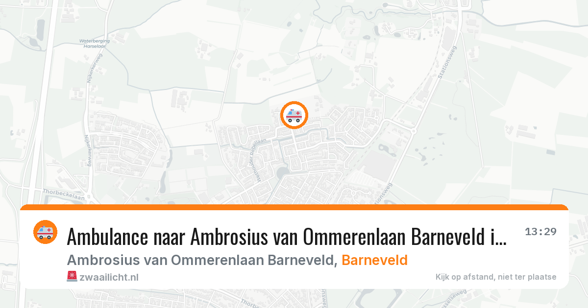 Ambulance naar Ambrosius van Ommerenlaan Barneveld in Barneveld — 28 mei 2026