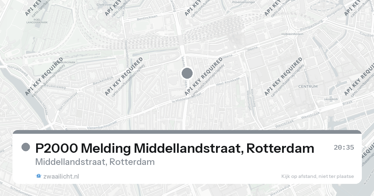 P2000 Melding Middellandstraat, Rotterdam — 28 feb 2026